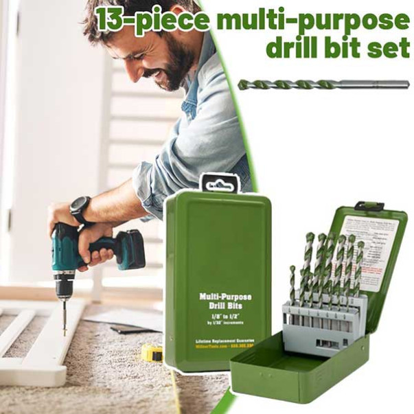 13 darabos többcélú fúrófej készlet