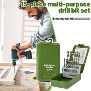 13 darabos többcélú fúrófej készlet